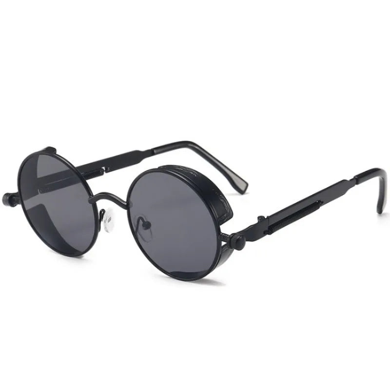 Fashion Sports Classic Sunglasses Steampunk Eyewear for Men and Women Retro Round Metal Frame Sun Glasses