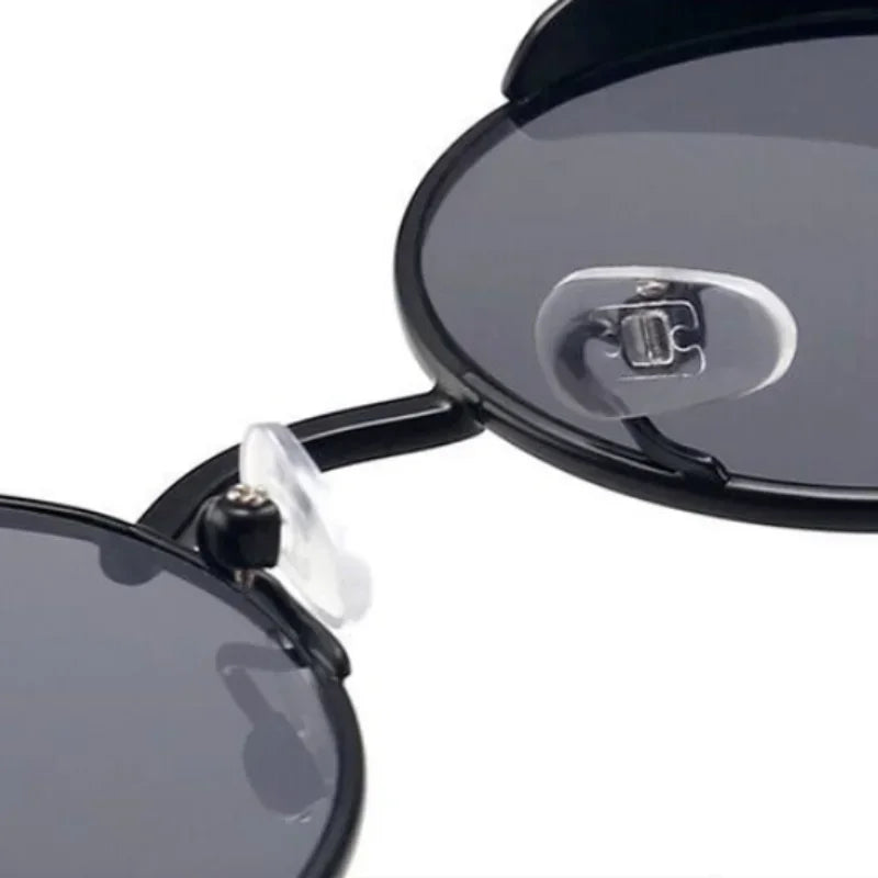 Fashion Sports Classic Sunglasses Steampunk Eyewear for Men and Women Retro Round Metal Frame Sun Glasses